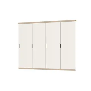 Orion Glaswand - Verschuifbaar - 360x236 cm - Kiezelgrijs - afbeelding 1
