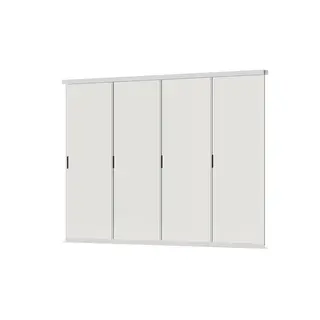 Orion Glaswand - Verschuifbaar - 360x236 cm - Wit