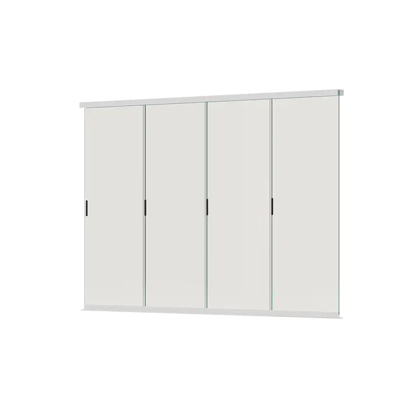 Orion Glaswand - Verschuifbaar - 360x236 cm - Wit - afbeelding 1