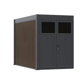 Orion Opbergmodule - 300 cm - Antraciet/Wood