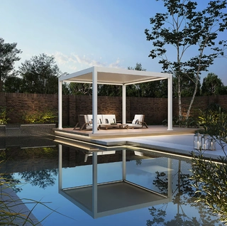 Orion Premium E-LED Overkapping 300x400 cm - Kiezelgrijs - afbeelding 2