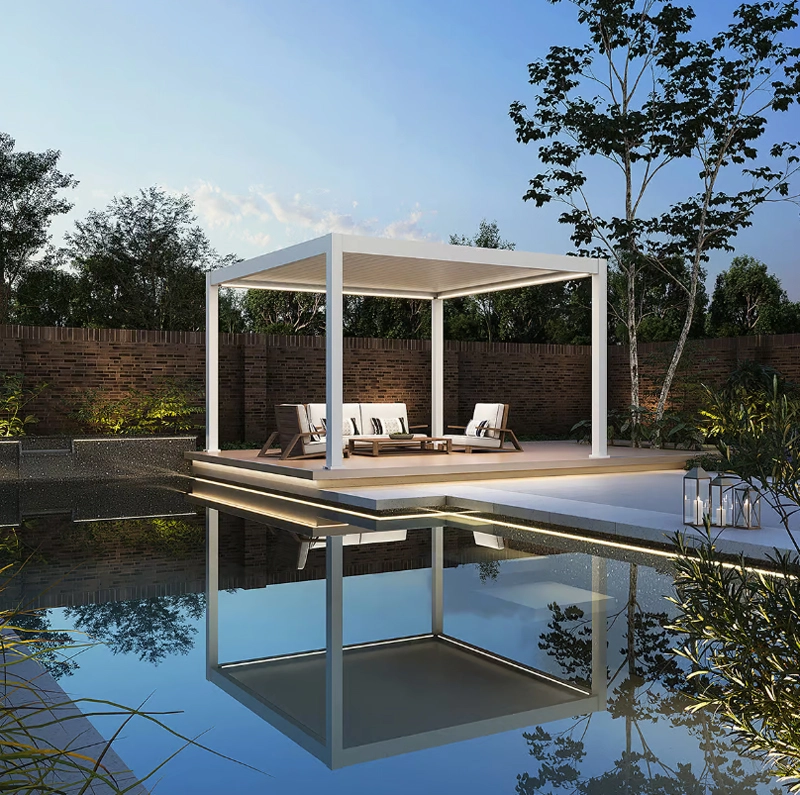 Orion Premium E-LED Overkapping 300x400 cm - Wit - afbeelding 2