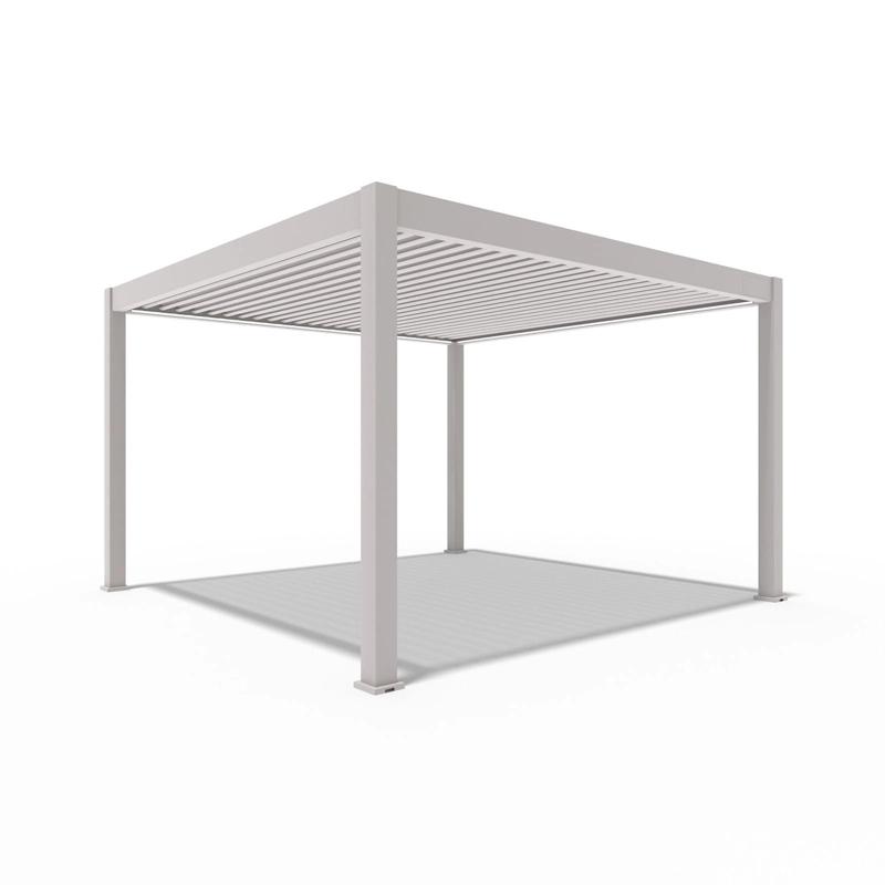 Orion Premium E-LED Overkapping 400x400 cm - Kiezelgrijs - afbeelding 1