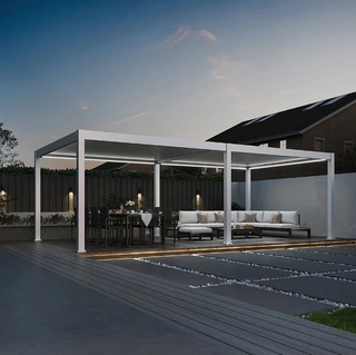Orion Premium E-LED Overkapping 400x800 cm - Kiezelgrijs - afbeelding 2