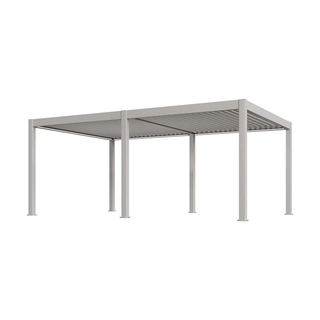 Orion Premium E-LED Overkapping 400x800 cm - Kiezelgrijs