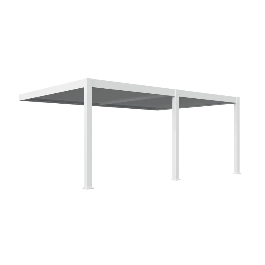 Orion Premium E-LED Overkapping Muurbevestiging - 400x800 cm - Wit - afbeelding 1