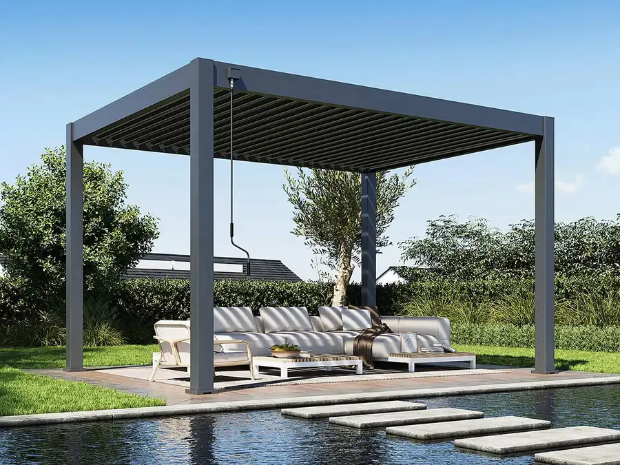 Orion Premium Overkapping 300x400 cm - Antraciet - afbeelding 2