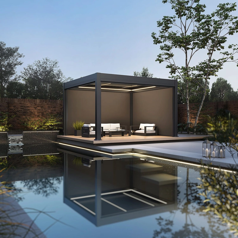Orion Prestige E-LED Overkapping 360x360 cm - Antraciet - afbeelding 2