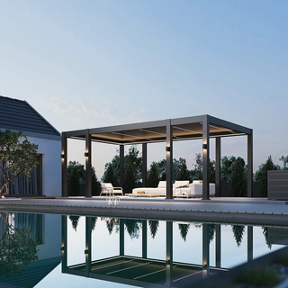 Orion Prestige E-LED Overkapping 360x657 cm - Antraciet - afbeelding 2