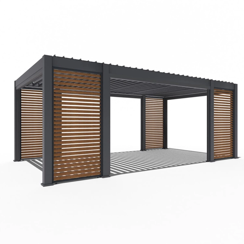 Orion Prestige Overkapping - E-LED - 360x657 cm - Antraciet - Compleet - afbeelding 1