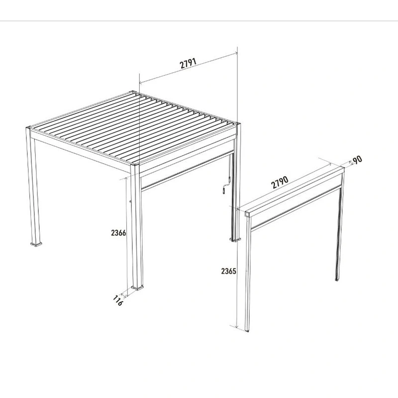 Orion Screen 300 cm - Kiezelgrijs - afbeelding 6