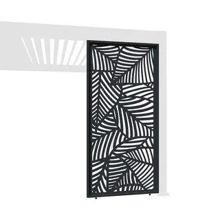 Orion Shutterpaneel - Vast - blad-design - 93 cm - Antraciet - afbeelding 1
