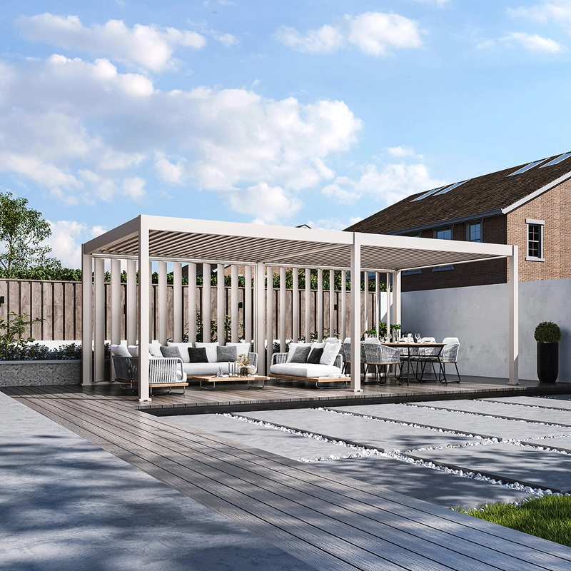 Orion Shutterwand - Kantelbaar - Verticaal - Voor 3,6 mtr zijkant - Kiezelgrijs - afbeelding 3