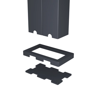 Orion verbindingsset - 360 cm - Voor 3,6 meter zijkant - Antraciet - afbeelding 2