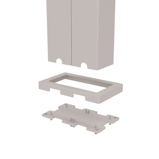 Orion verbindingsset - 400 cm - Voor 4 meter zijkant - Kiezelgrijs - afbeelding 2