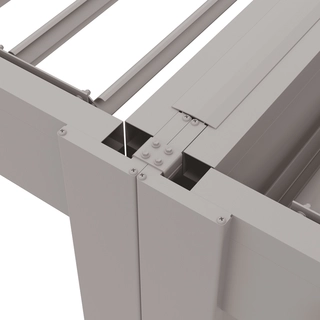 Orion verbindingsset - 400 cm - Voor 4 meter zijkant - Kiezelgrijs - afbeelding 3