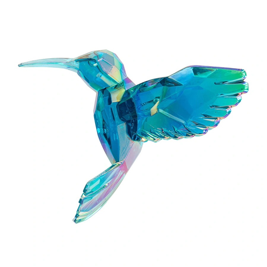 Kurt S. Adler Ornament Kolibrie Blauw Transparant - 7 cm
