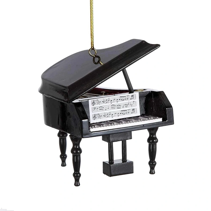 Kurt S. Adler Ornament Piano Hout - 8 cm