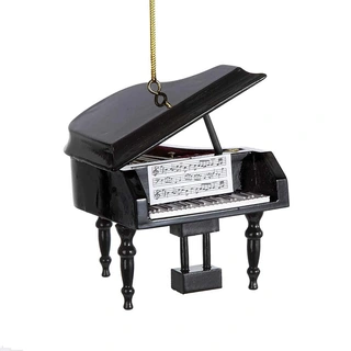 Kurt S. Adler Ornament Piano Hout - 8 cm