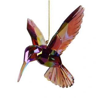 Kurt S. Adler Ornament Kolibrie Transparant Paars - 10 cm