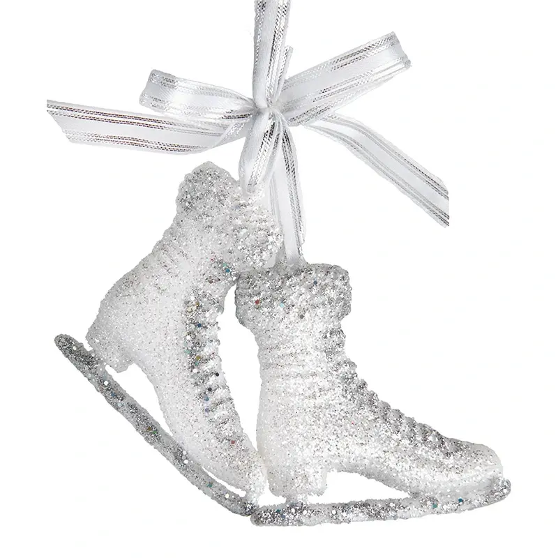 Kurt S. Adler Ornament Kunstschaats Glitter - 11 cm