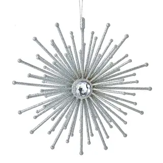 Kurt S. Adler Ornament Zilver Sneeuwvlok - 18 cm