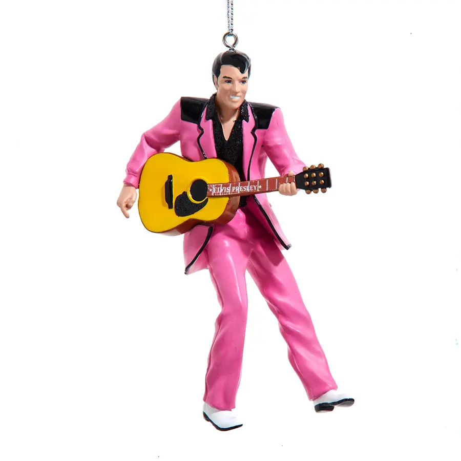 Kurt S. Adler Ornament Elvis in Roze Pak - 12 cm