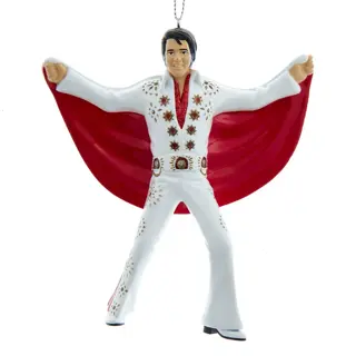 Kurt S. Adler Ornament Elvis in Wit Pak - 12 cm