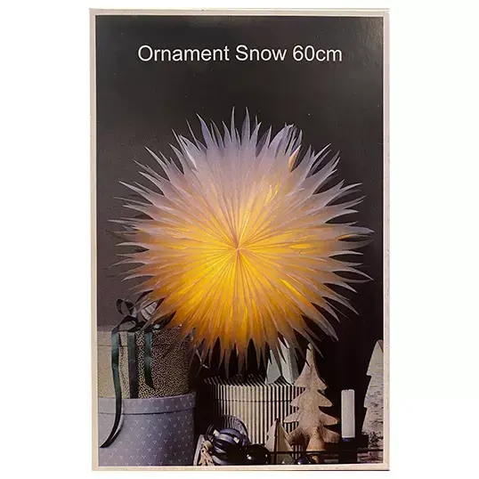 Papier Ornament Snow B - 60 cm