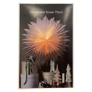 Papier Ornament Snow - 70 cm