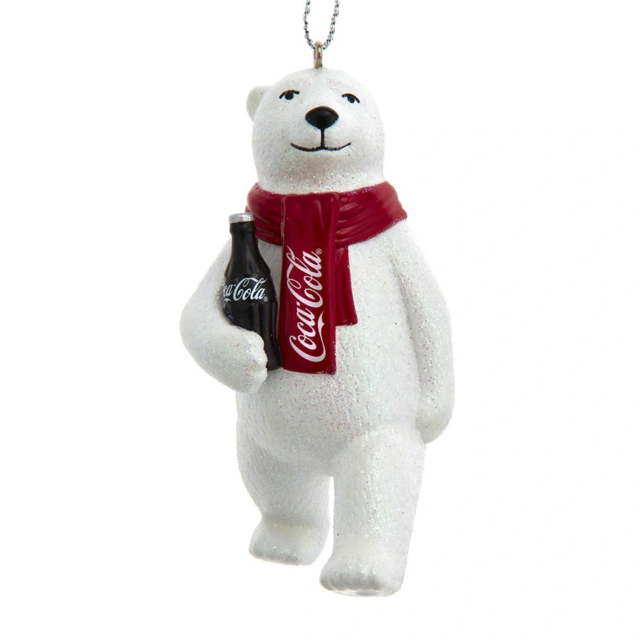 Kurt S. Adler Ornament Coca-Cola Beer met Fles - 9 cm