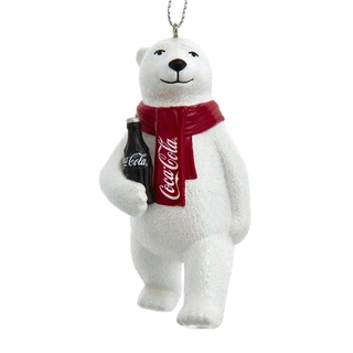Kurt S. Adler Ornament Coca-Cola Beer met Fles - 9 cm