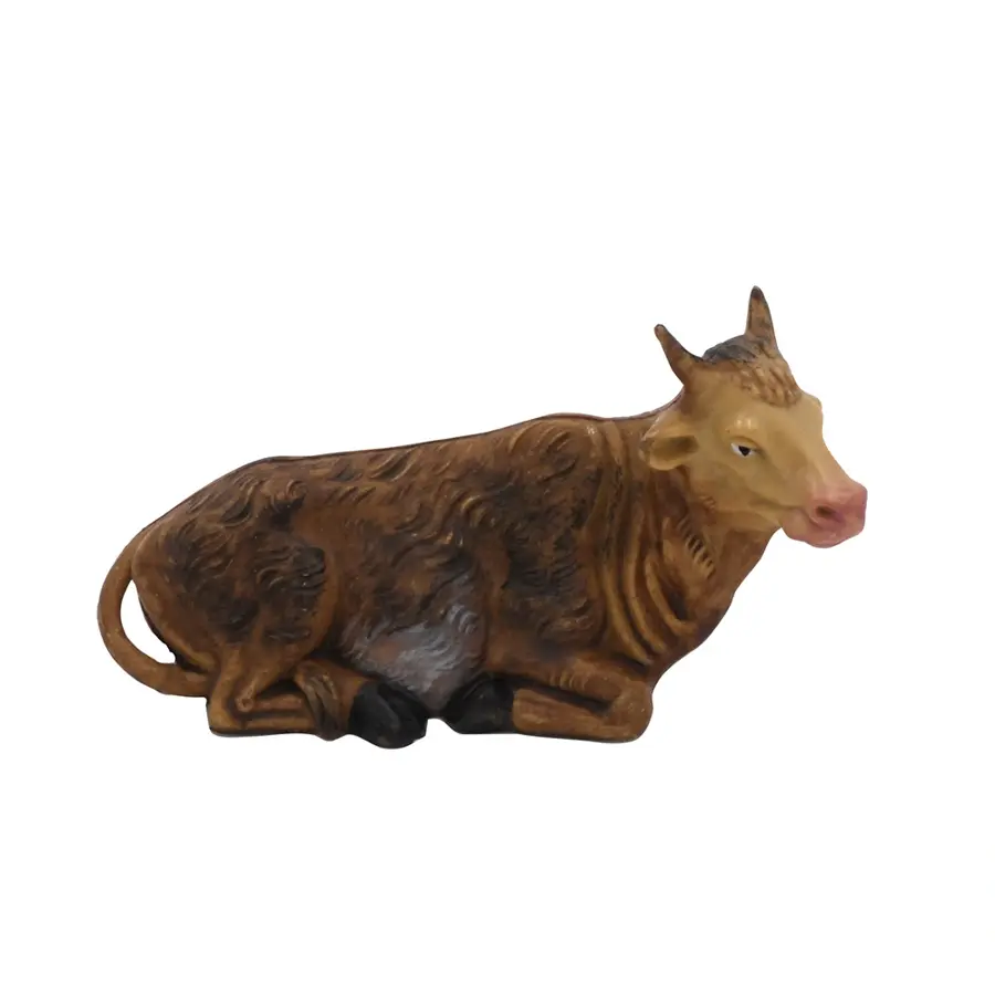 Kerststal Os - 12 cm