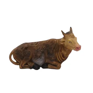 Kerststal Os - 12 cm