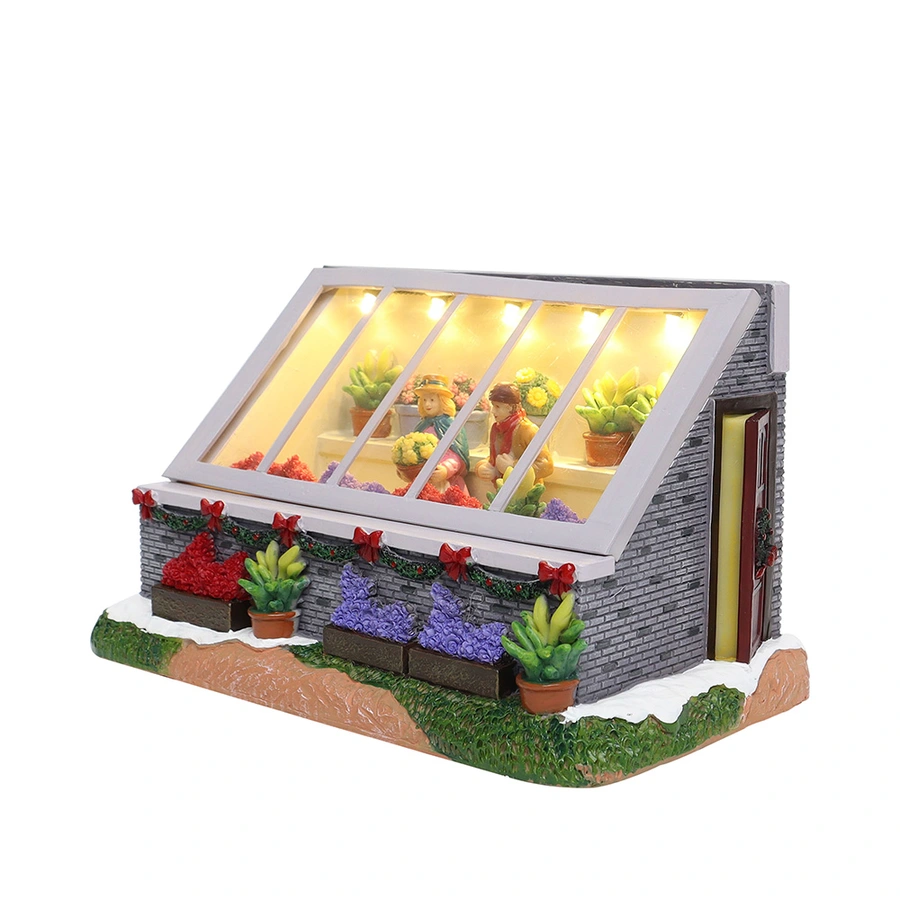 Santaville Ouderwetse Tuinkas met LED