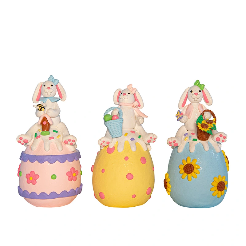 Paashaasje Ei Hanger Klei - Assorti