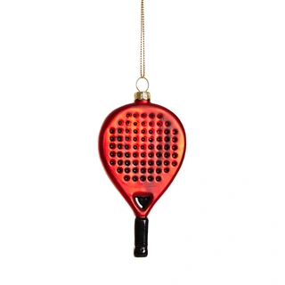 Yup Kerstornament Padelracket - Rood | De Boet