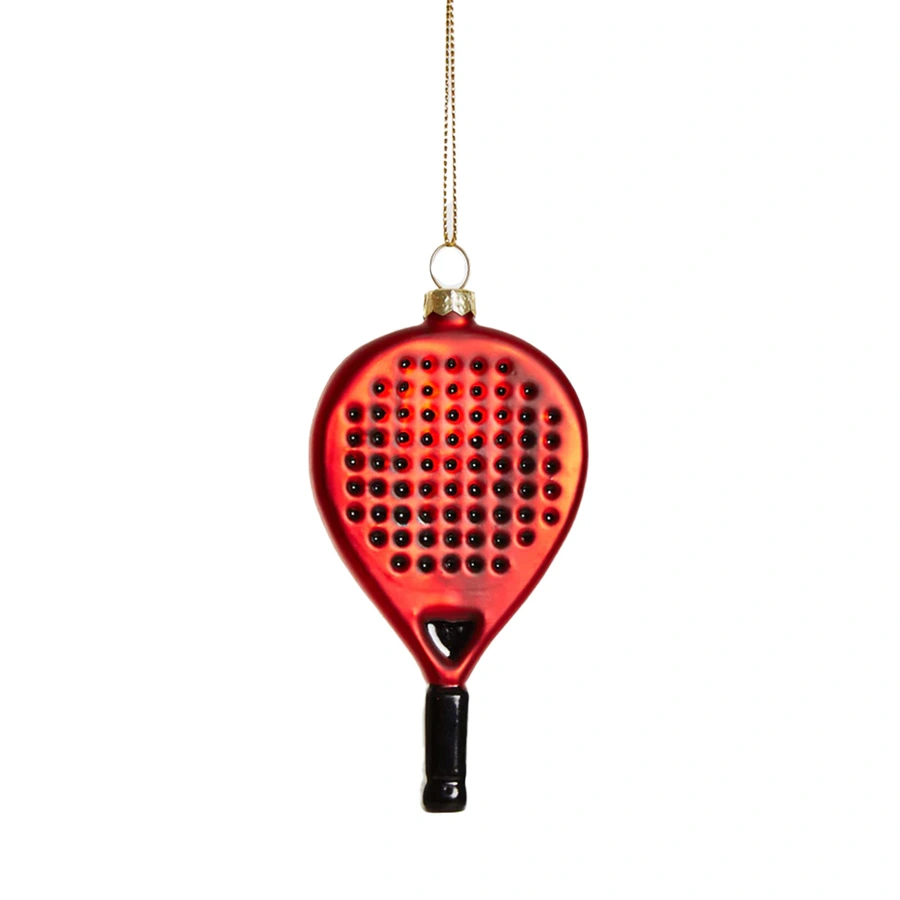 Yup Kerstornament Padelracket - Rood - afbeelding 1