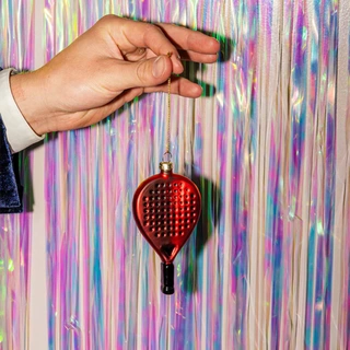 Yup Kerstornament Padelracket - Rood - afbeelding 5