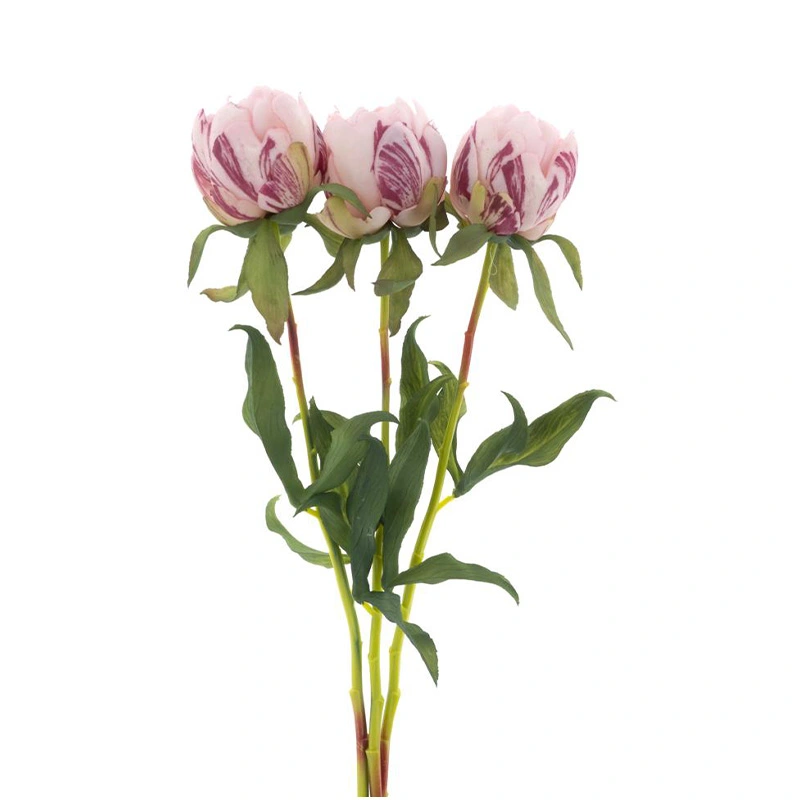 Kunstbloem Paeony Marlie Bundle Roze - 48 cm