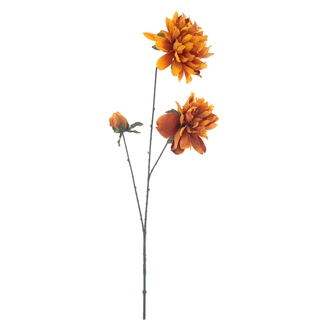 Kunstbloem Paeony Elin Oranje - 93 cm
