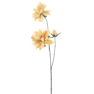 Kunstbloem Paeony Elin Geel - 93 cm