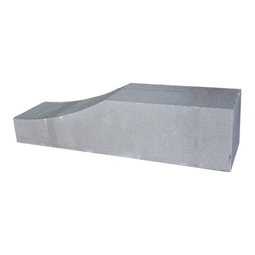 Excursie Binnen Minder dan Palissade block Wave 60x15x15cm grijs | De Boet