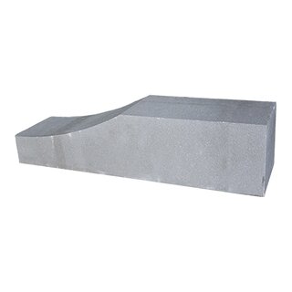 Palissade block Wave 60x15x15cm grijs - afbeelding 1