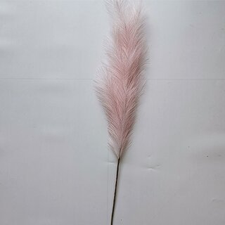 Kunst Pampas gras 130 cm - Licht roze - afbeelding 1