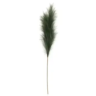 Kunst Pampas Gras 60 cm - Donker groen - afbeelding 1