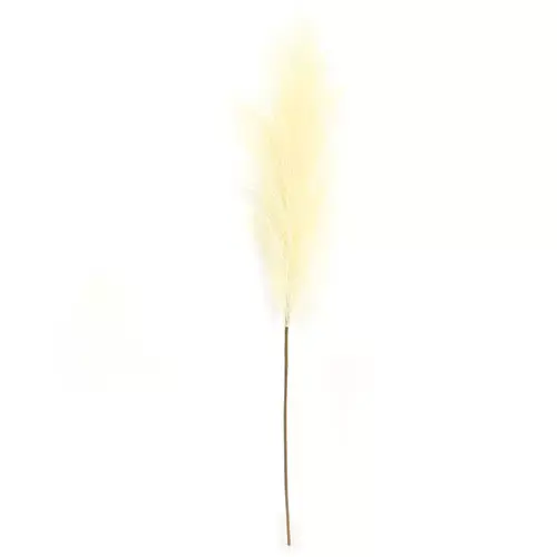 Kunst Pampas Gras 60 cm - Licht geel - afbeelding 1