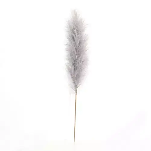 Kunst Pampas Gras 60 cm - Licht grijs