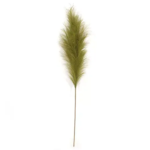 Kunst Pampas Gras 60 cm - Mos groen - afbeelding 1