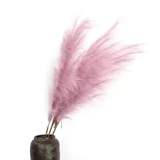 Kunst Pampas Gras 60 cm - Oud roze